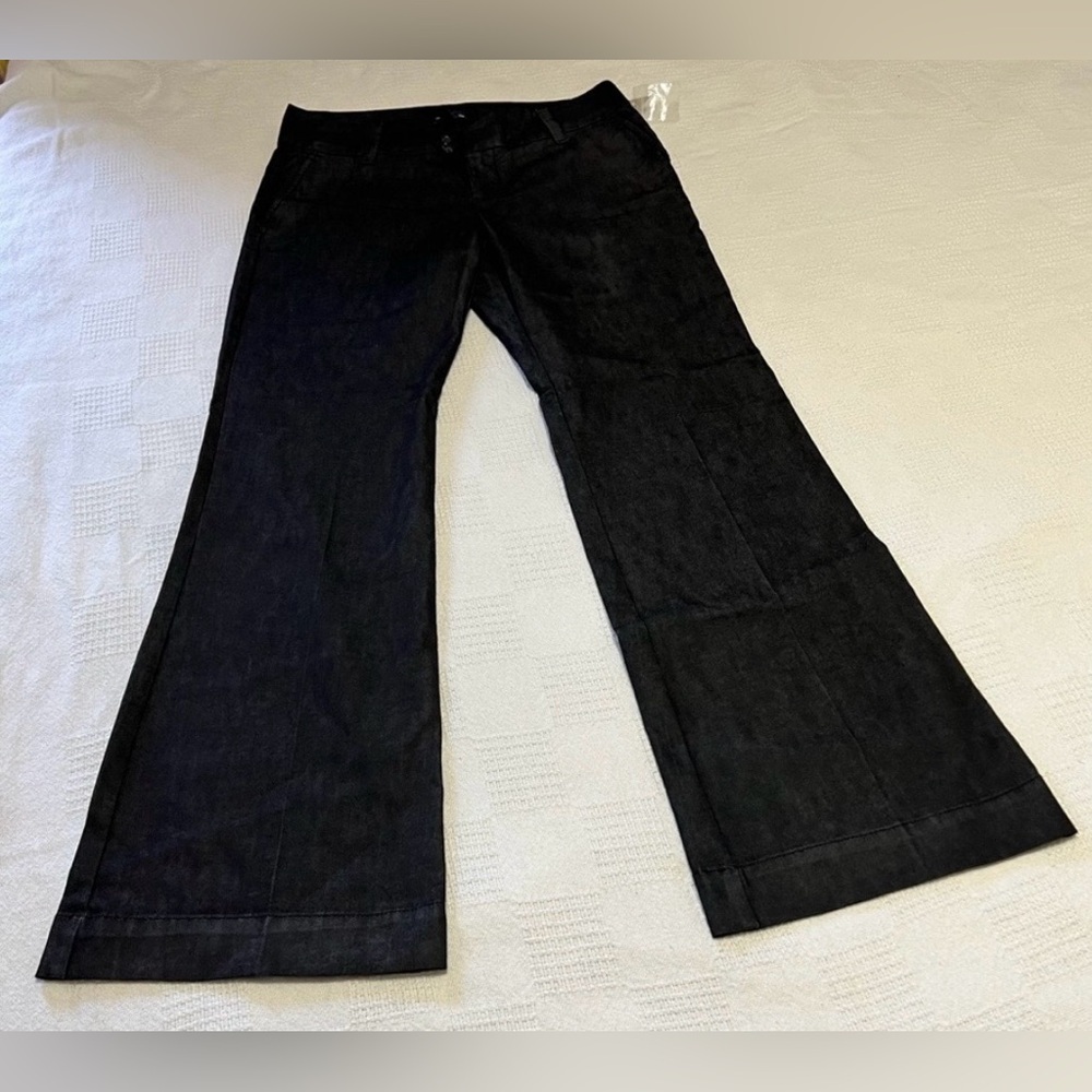 GAP Black Wide-Leg Flare Jeans Women Size 6”